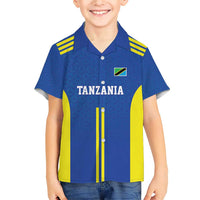 Tanzania Football Custom Family Matching Short Sleeve Bodycon Dress and Hawaiian Shirt Taifa Stars Go Champion - Wonder Print Shop