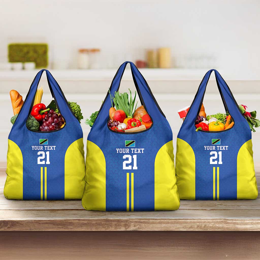 Tanzania Football Custom Grocery Bag Taifa Stars Go Champion - Wonder Print Shop