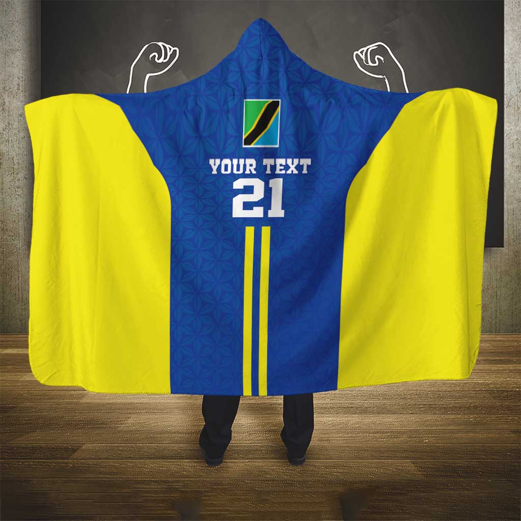Tanzania Football Custom Hooded Blanket Taifa Stars Go Champion - Wonder Print Shop