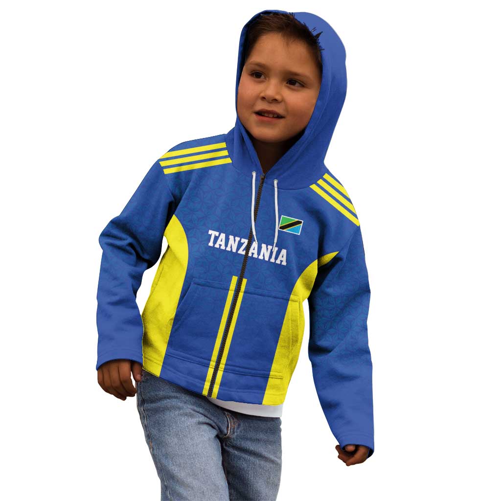 Tanzania Football Custom Kid Hoodie Taifa Stars Go Champion - Wonder Print Shop