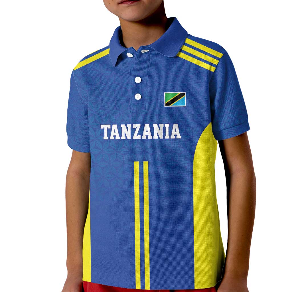 Tanzania Football Custom Kid Polo Shirt Taifa Stars Go Champion - Wonder Print Shop