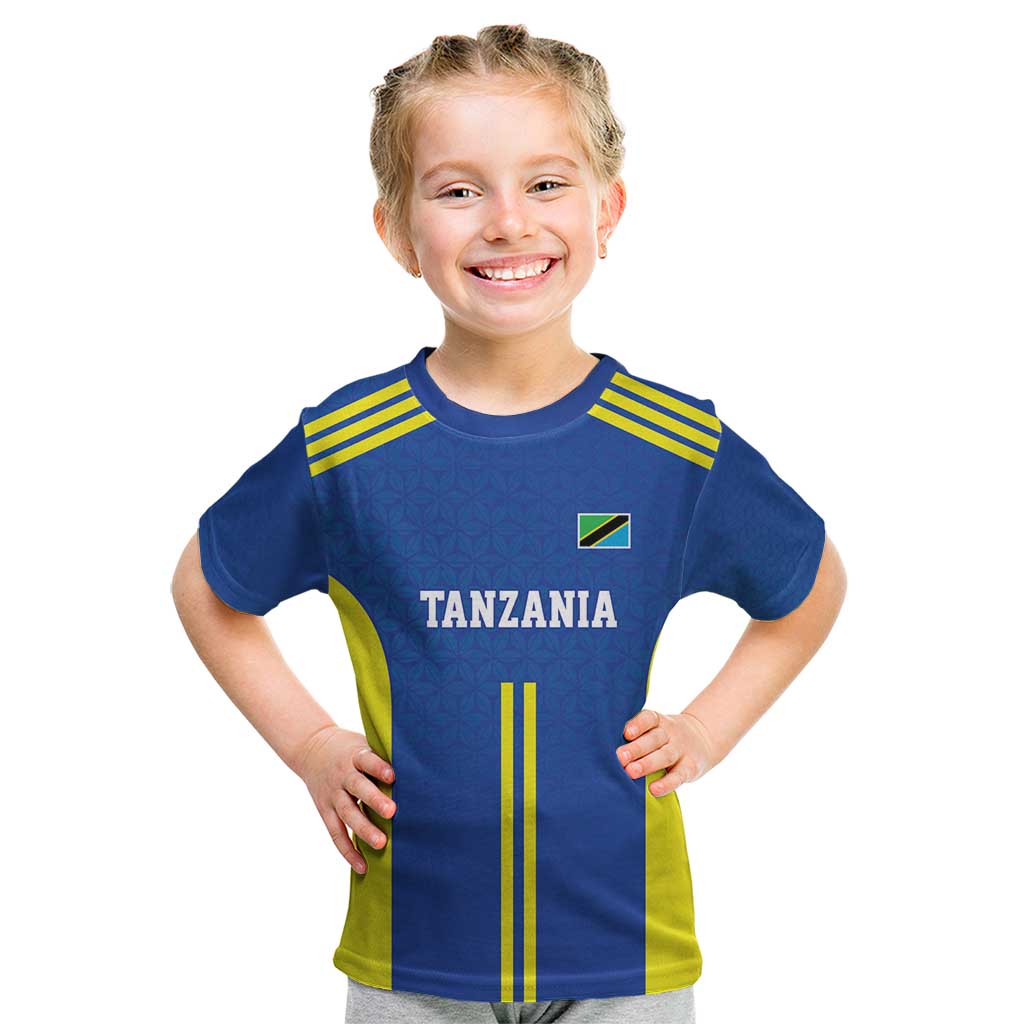 Tanzania Football Custom Kid T Shirt Taifa Stars Go Champion - Wonder Print Shop