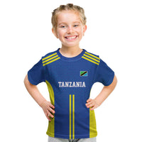 Tanzania Football Custom Kid T Shirt Taifa Stars Go Champion - Wonder Print Shop