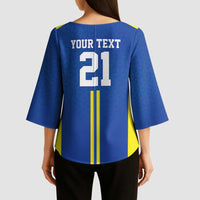 Tanzania Football Custom Kimono Sleeve Blouse Taifa Stars Go Champion - Wonder Print Shop