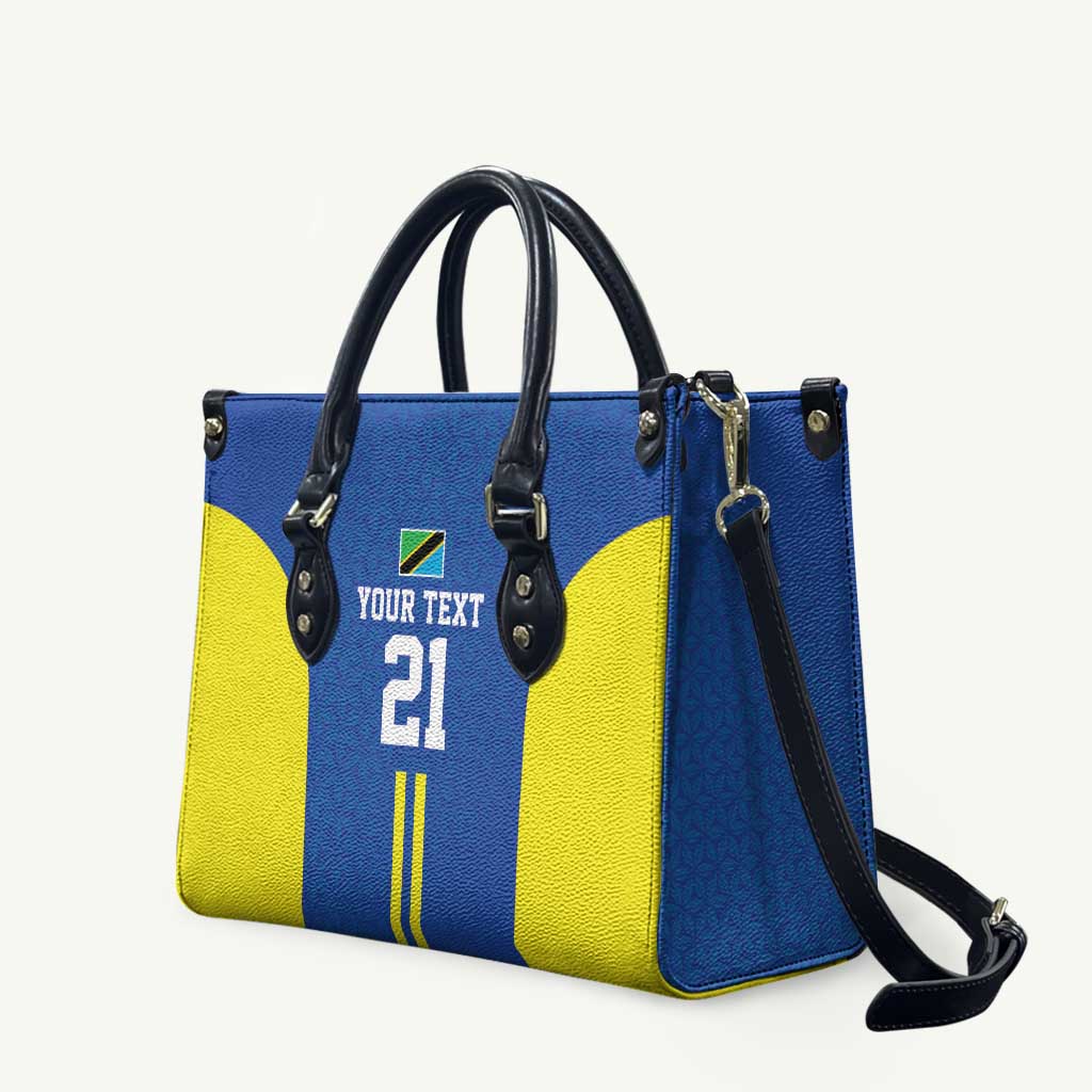 Tanzania Football Custom Leather Bag Taifa Stars Go Champion - Wonder Print Shop