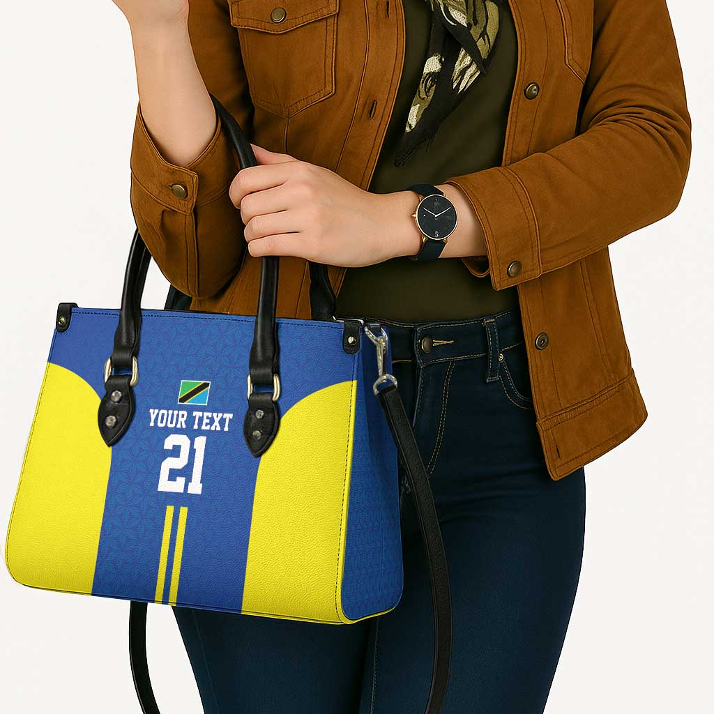 Tanzania Football Custom Leather Bag Taifa Stars Go Champion - Wonder Print Shop