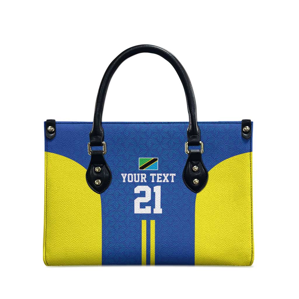 Tanzania Football Custom Leather Bag Taifa Stars Go Champion - Wonder Print Shop