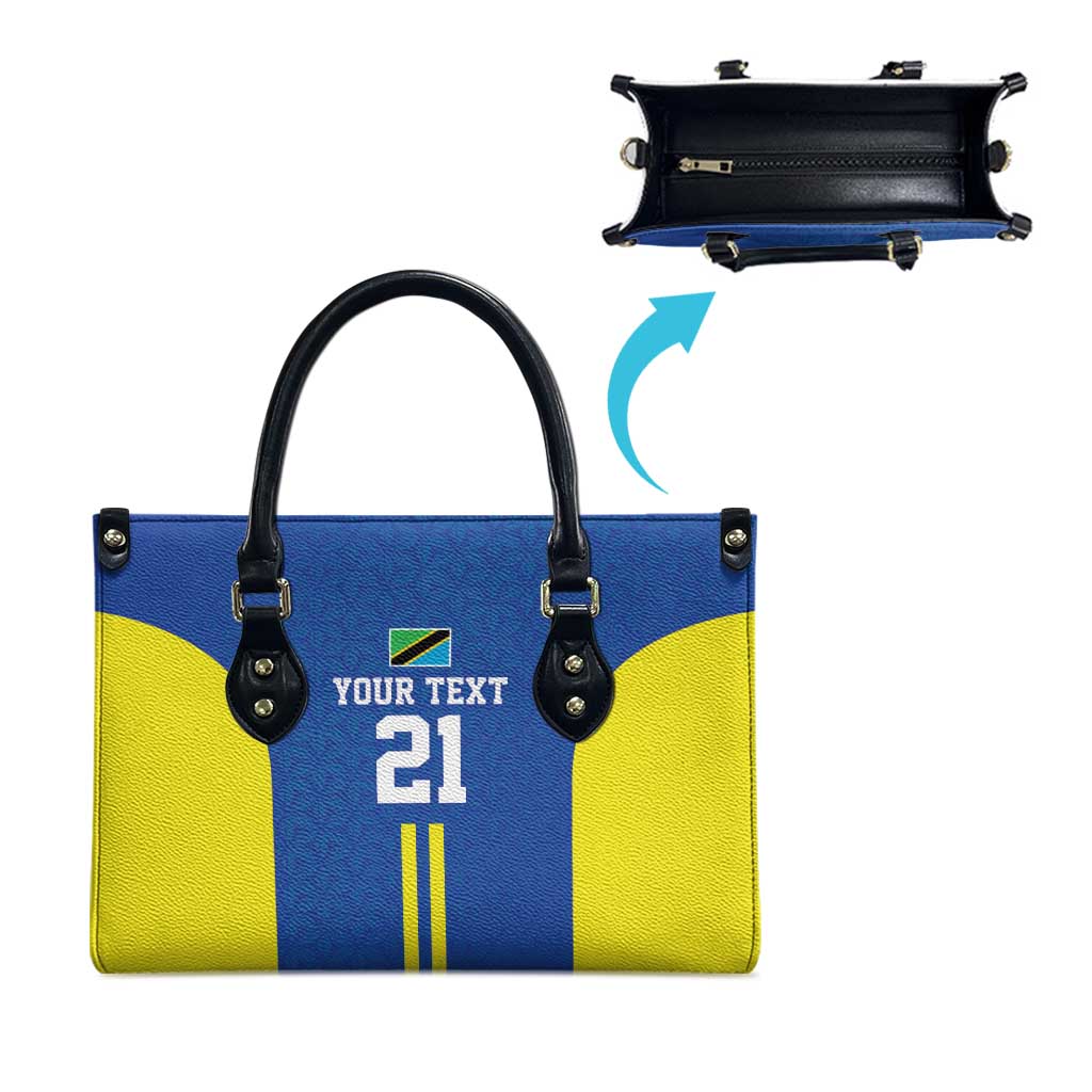 Tanzania Football Custom Leather Bag Taifa Stars Go Champion - Wonder Print Shop