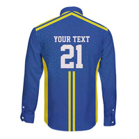 Tanzania Football Custom Long Sleeve Button Shirt Taifa Stars Go Champion - Wonder Print Shop