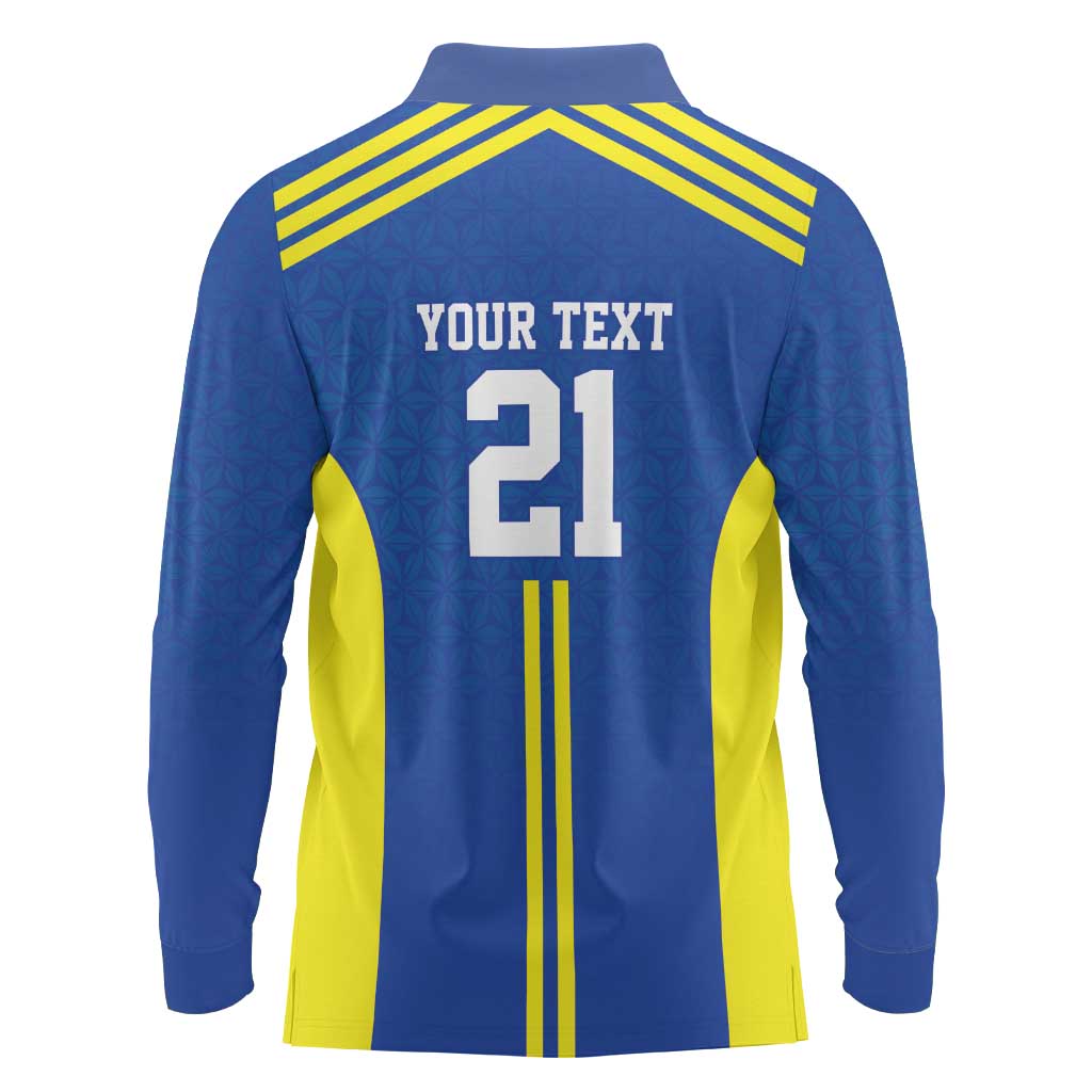 Tanzania Football Custom Long Sleeve Polo Shirt Taifa Stars Go Champion - Wonder Print Shop