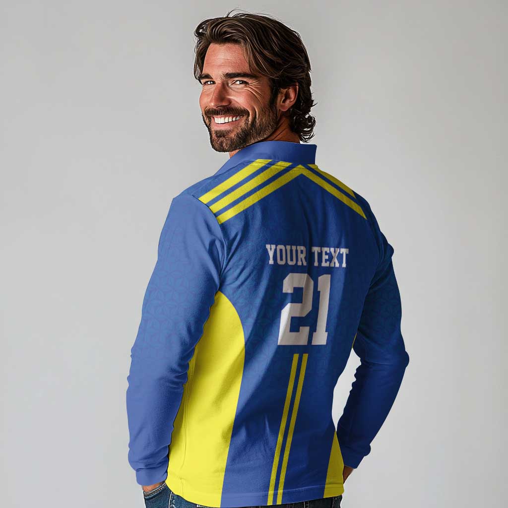 Tanzania Football Custom Long Sleeve Polo Shirt Taifa Stars Go Champion - Wonder Print Shop