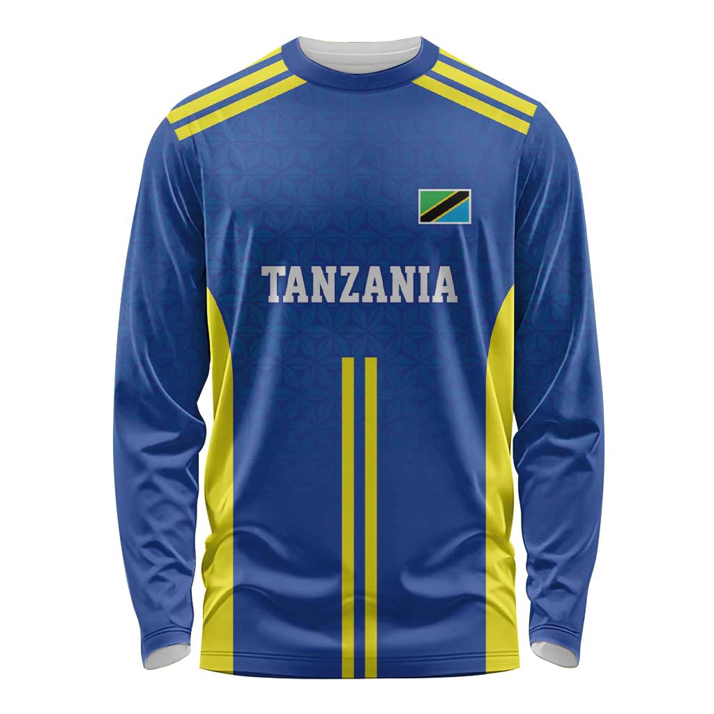 Tanzania Football Custom Long Sleeve Shirt Taifa Stars Go Champion - Wonder Print Shop
