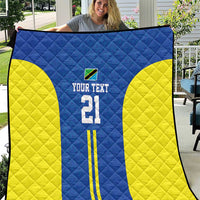 Tanzania Football Custom Quilt Taifa Stars Go Champion - Wonder Print Shop