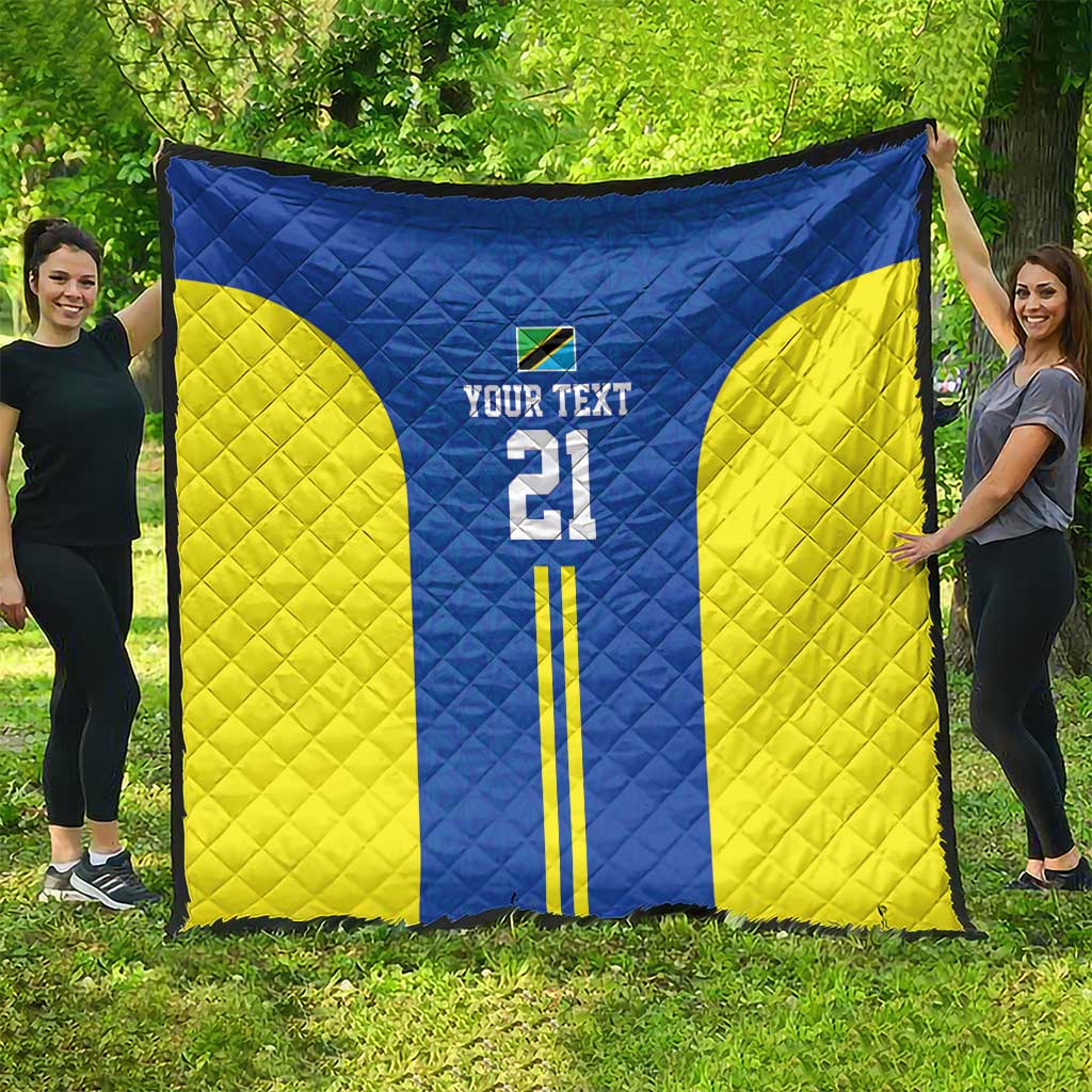 Tanzania Football Custom Quilt Taifa Stars Go Champion - Wonder Print Shop