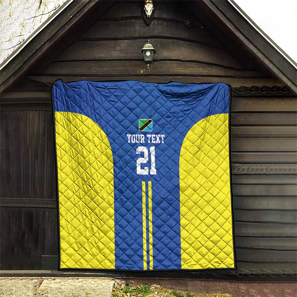 Tanzania Football Custom Quilt Taifa Stars Go Champion - Wonder Print Shop