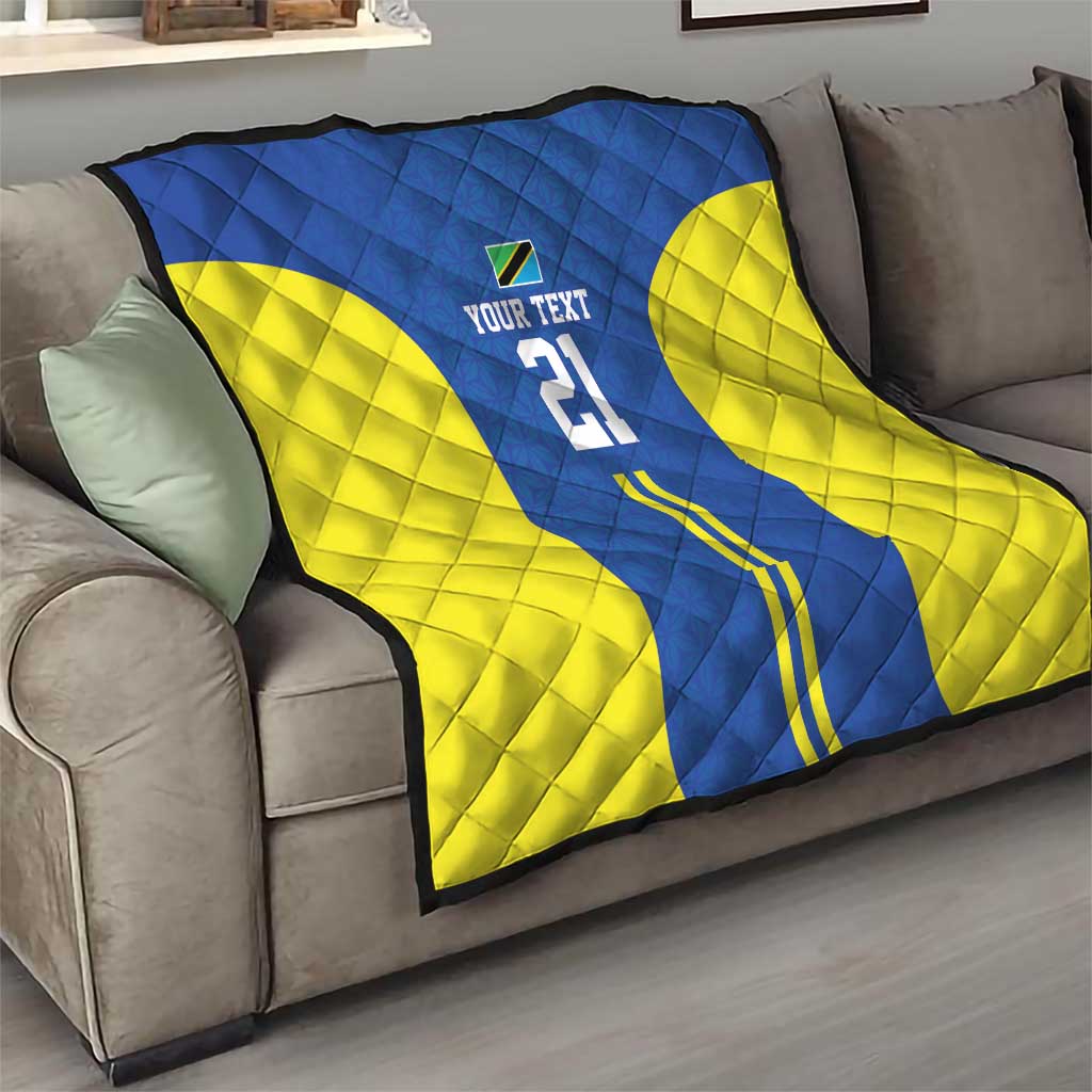 Tanzania Football Custom Quilt Taifa Stars Go Champion - Wonder Print Shop