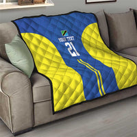 Tanzania Football Custom Quilt Taifa Stars Go Champion - Wonder Print Shop