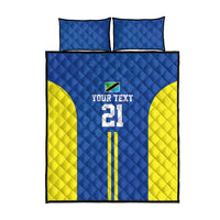 Tanzania Football Custom Quilt Bed Set Taifa Stars Go Champion - Wonder Print Shop
