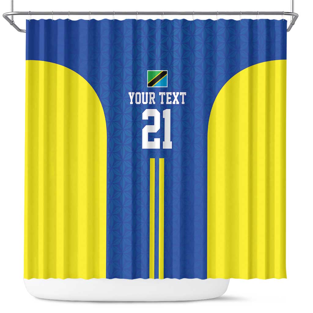 Tanzania Football Custom Shower Curtain Taifa Stars Go Champion - Wonder Print Shop