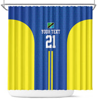 Tanzania Football Custom Shower Curtain Taifa Stars Go Champion - Wonder Print Shop