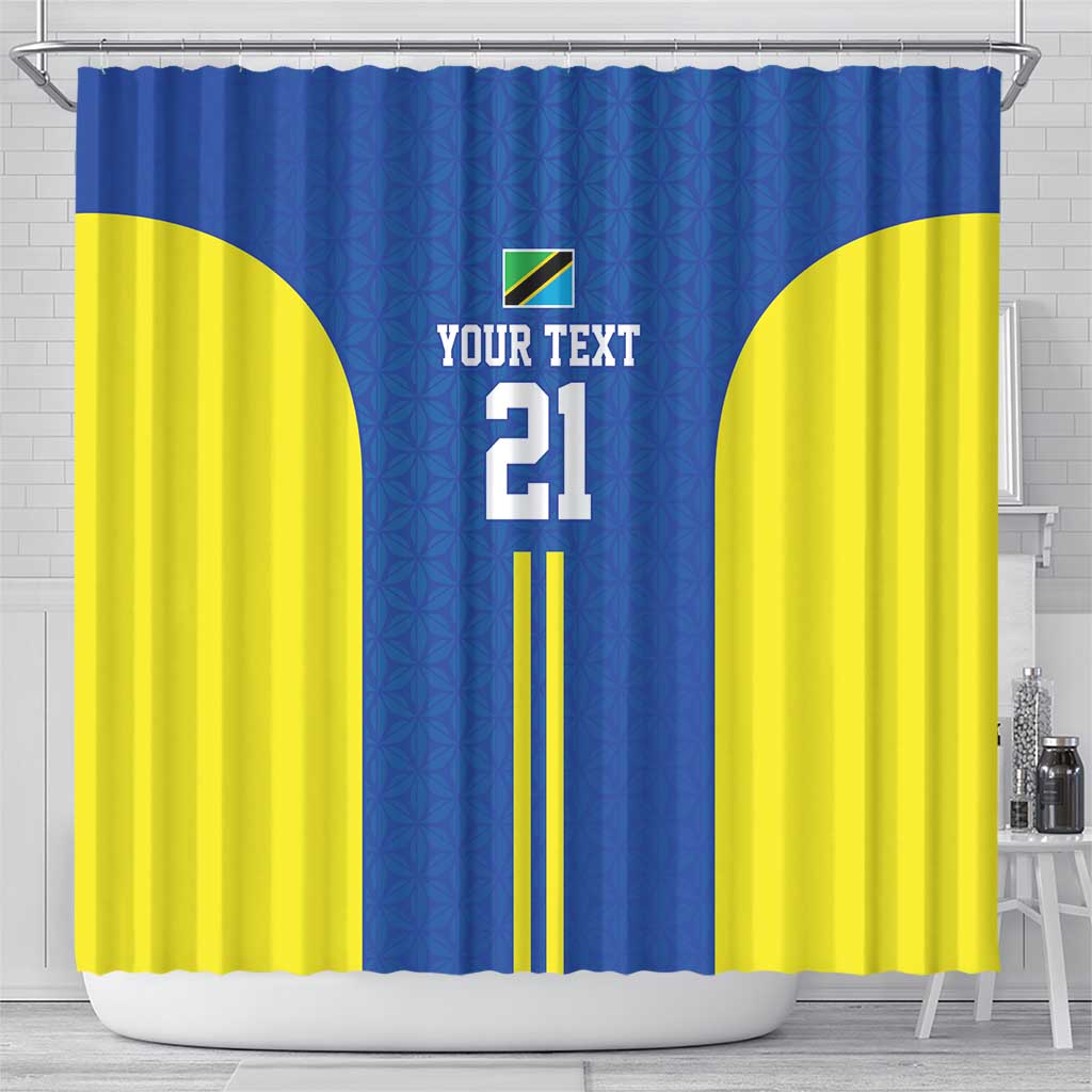 Tanzania Football Custom Shower Curtain Taifa Stars Go Champion - Wonder Print Shop