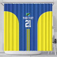 Tanzania Football Custom Shower Curtain Taifa Stars Go Champion - Wonder Print Shop