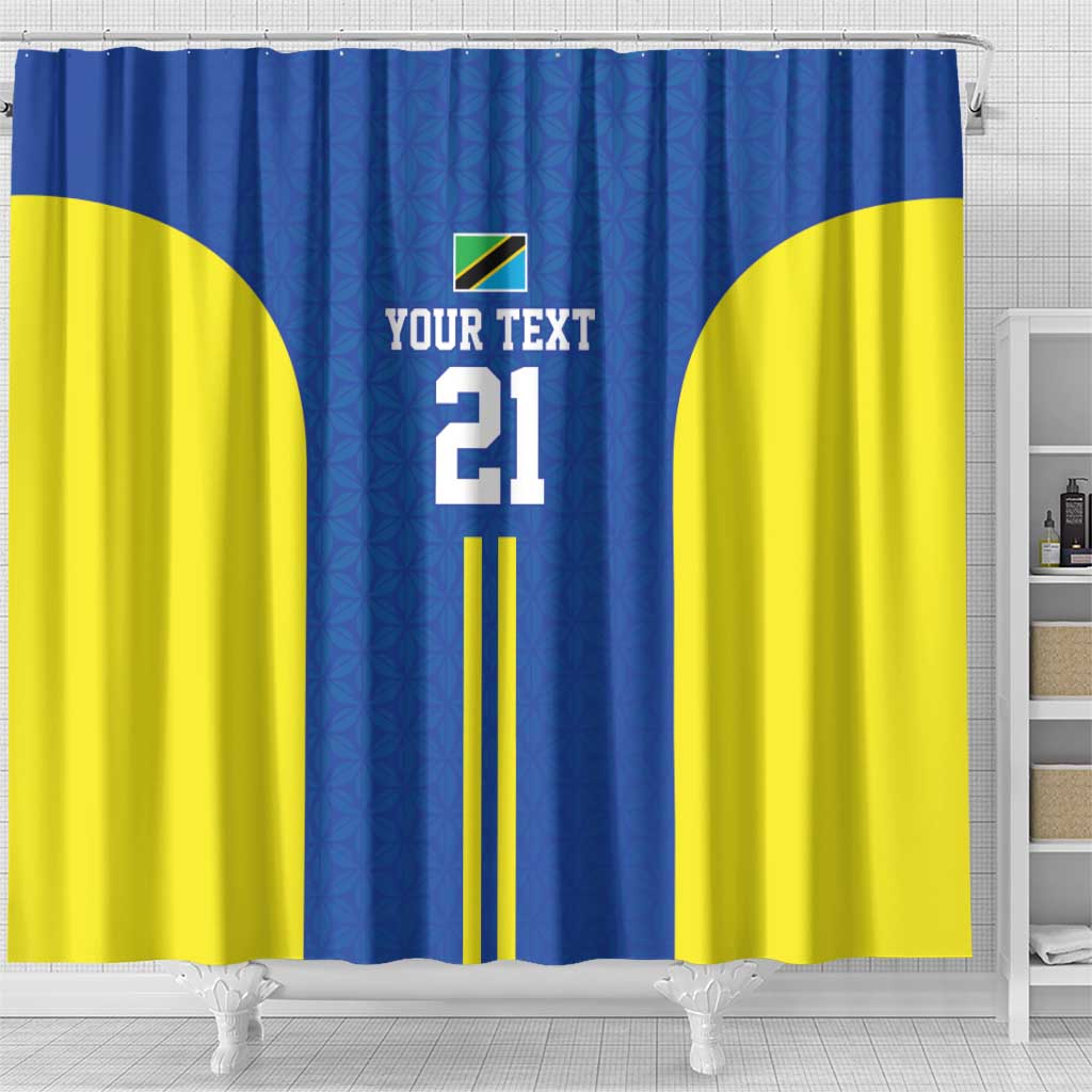 Tanzania Football Custom Shower Curtain Taifa Stars Go Champion - Wonder Print Shop