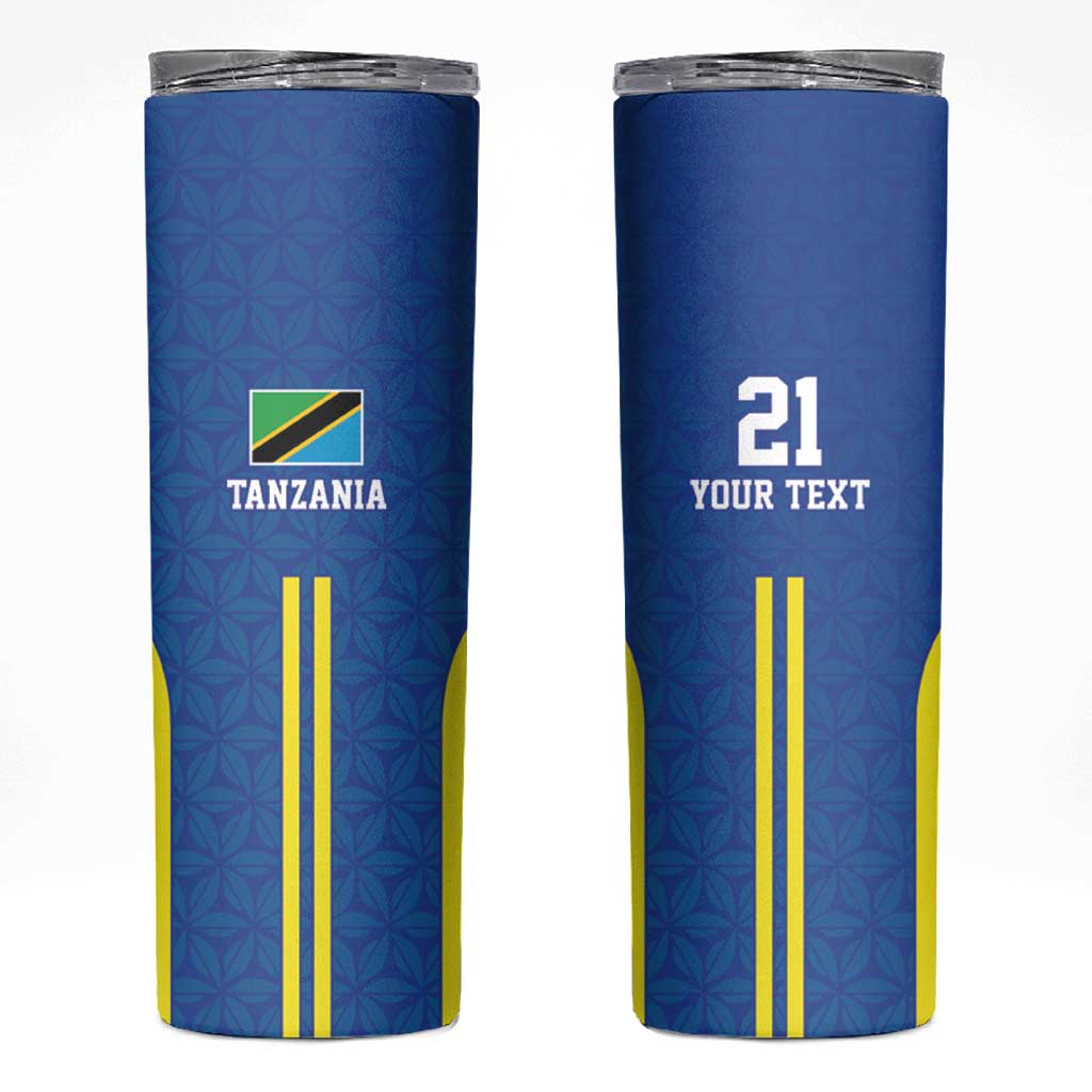 Tanzania Football Custom Skinny Tumbler Taifa Stars Go Champion - Wonder Print Shop