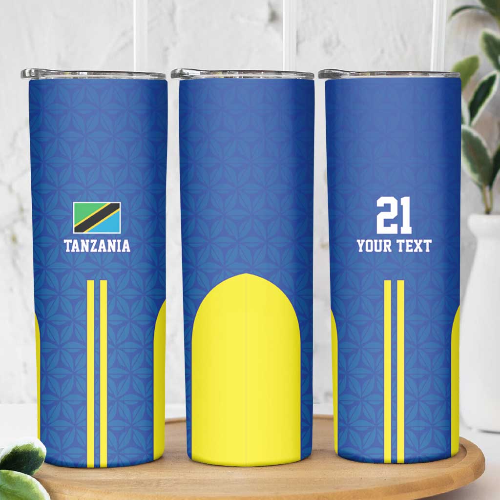 Tanzania Football Custom Skinny Tumbler Taifa Stars Go Champion - Wonder Print Shop