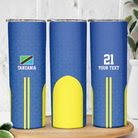 Tanzania Football Custom Skinny Tumbler Taifa Stars Go Champion - Wonder Print Shop