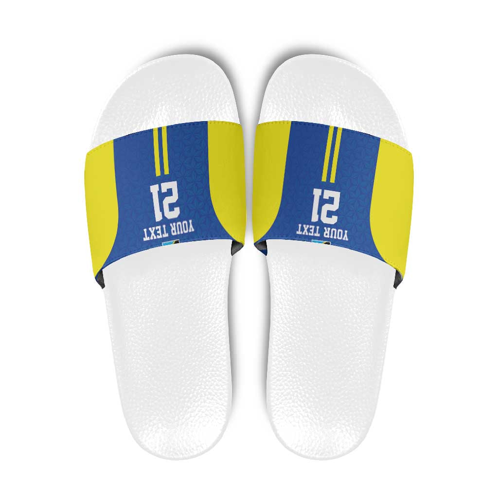 Tanzania Football Custom Slide Sandals Taifa Stars Go Champion - Wonder Print Shop