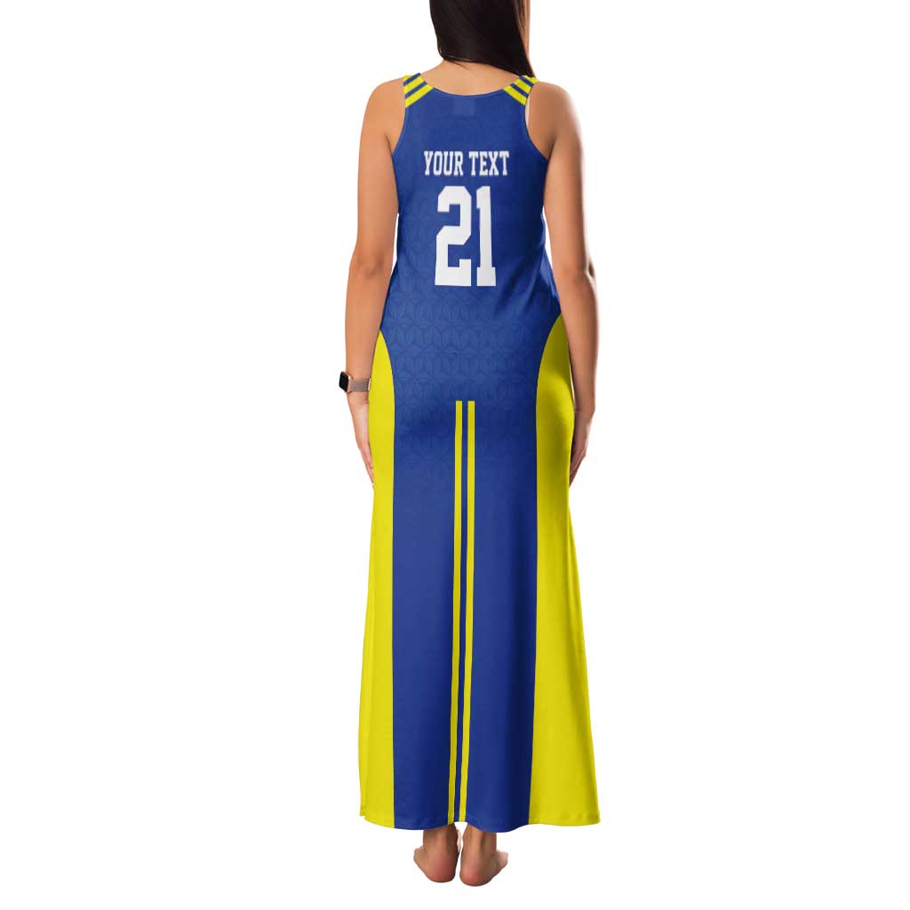 Tanzania Football Custom Tank Maxi Dress Taifa Stars Go Champion - Wonder Print Shop