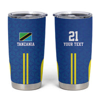 Tanzania Football Custom Tumbler Cup Taifa Stars Go Champion - Wonder Print Shop