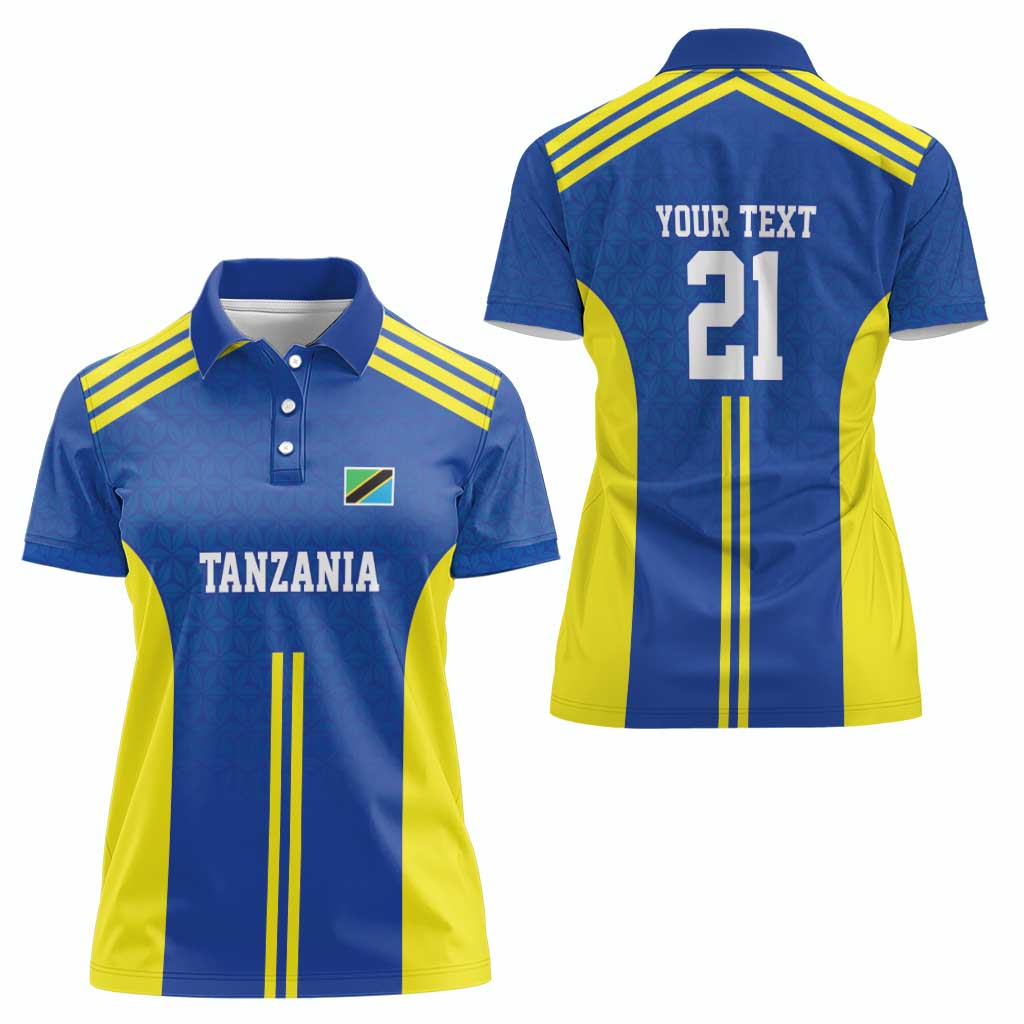 Tanzania Football Custom Women Polo Shirt Taifa Stars Go Champion - Wonder Print Shop