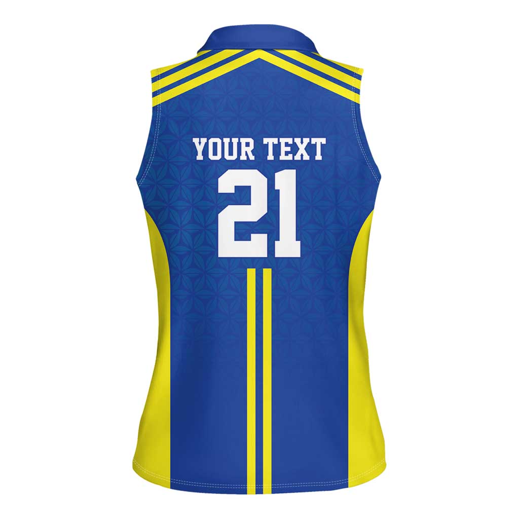 Tanzania Football Custom Women Sleeveless Polo Shirt Taifa Stars Go Champion - Wonder Print Shop