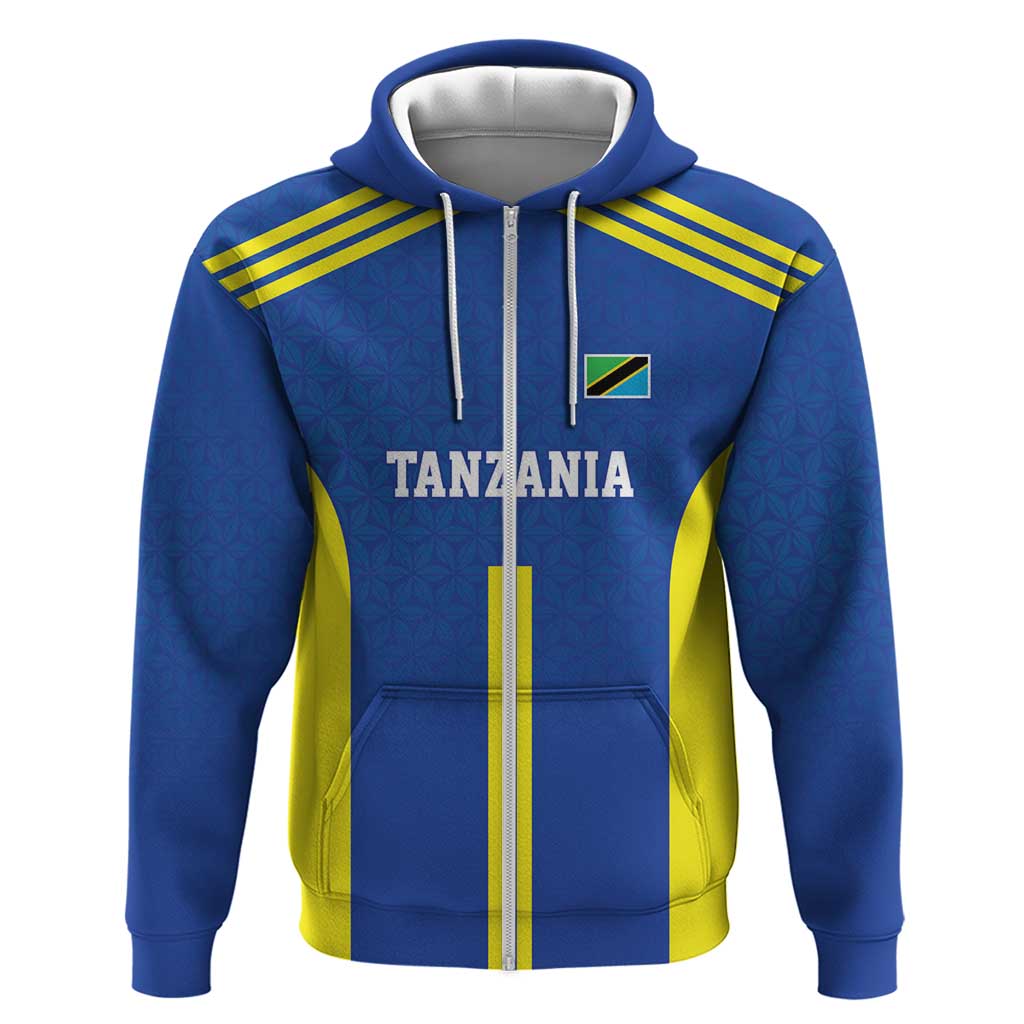 Tanzania Football Custom Zip Hoodie Taifa Stars Go Champion - Wonder Print Shop