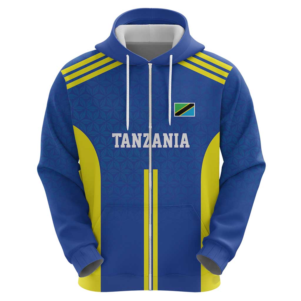 Tanzania Football Custom Zip Hoodie Taifa Stars Go Champion - Wonder Print Shop