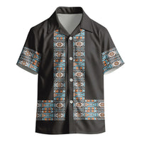 African Ndebele Traditional Attire Kid Hawaiian Shirt Black Ndebele Stripe