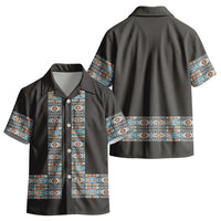African Ndebele Traditional Attire Kid Hawaiian Shirt Black Ndebele Stripe