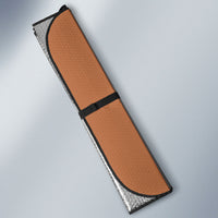 African Ndebele Traditional Attire Auto Sun Shade Brown Ndebele Stripe
