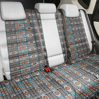African Ndebele Traditional Attire Back Car Seat Cover White Ndebele Stripe