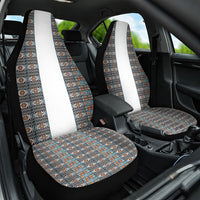 African Ndebele Traditional Attire Car Seat Cover White Ndebele Stripe
