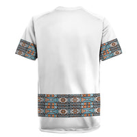 African Ndebele Traditional Attire Rugby Jersey White Ndebele Stripe