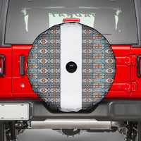 African Ndebele Traditional Attire Spare Tire Cover White Ndebele Stripe