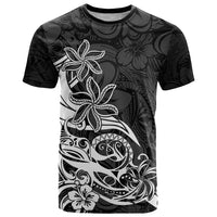 Polynesian Sunset Plumeria T Shirt Pacific Island Tribal Black Style - Wonder Print Shop