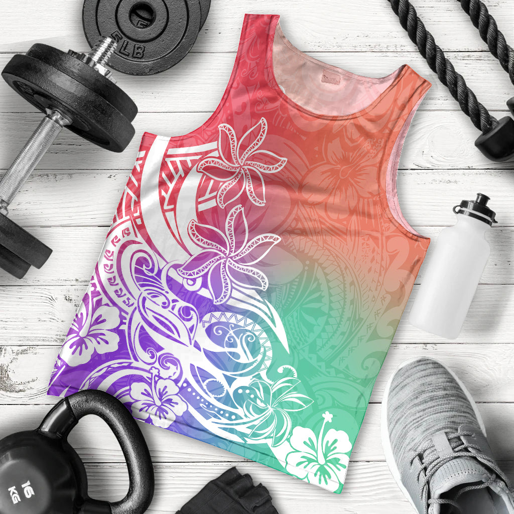 polynesian-sunset-plumeria-men-tank-top-pacific-island-tribal-blossom-style