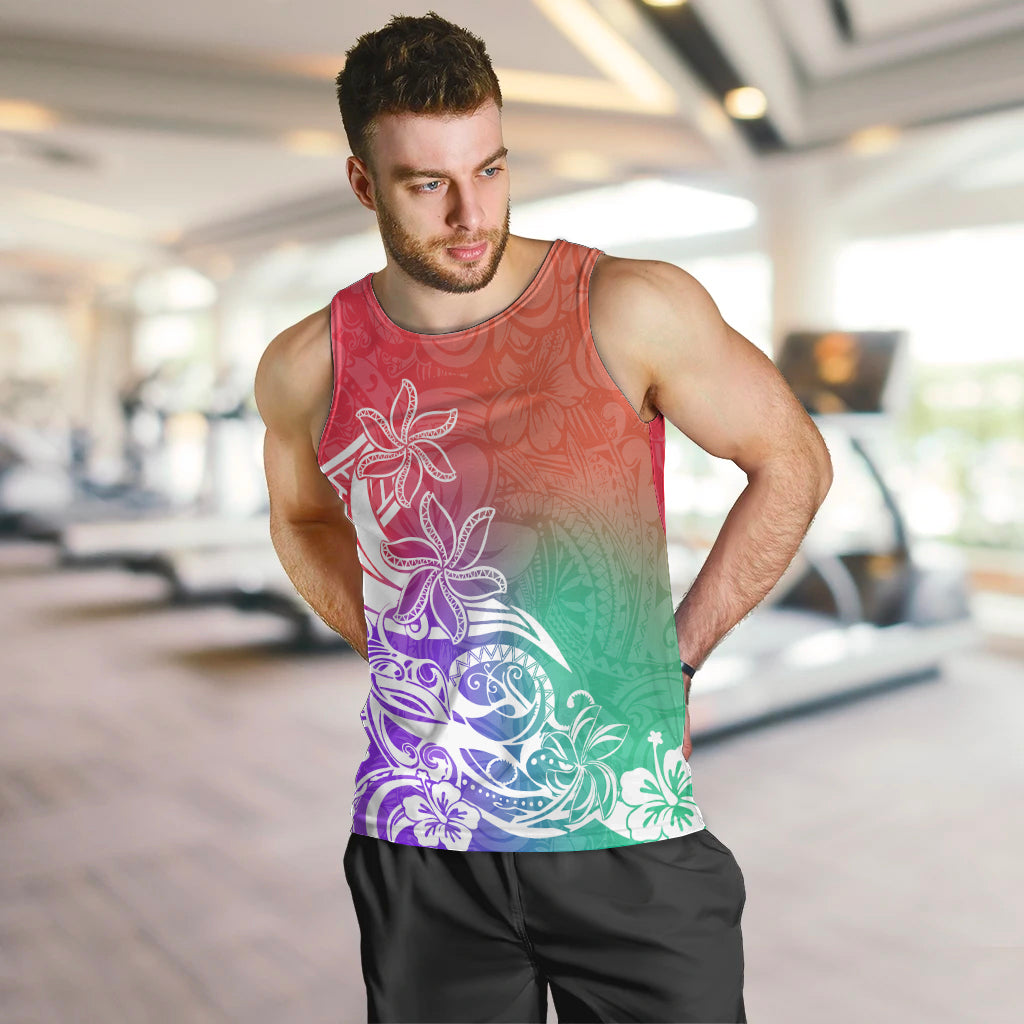 polynesian-sunset-plumeria-men-tank-top-pacific-island-tribal-blossom-style