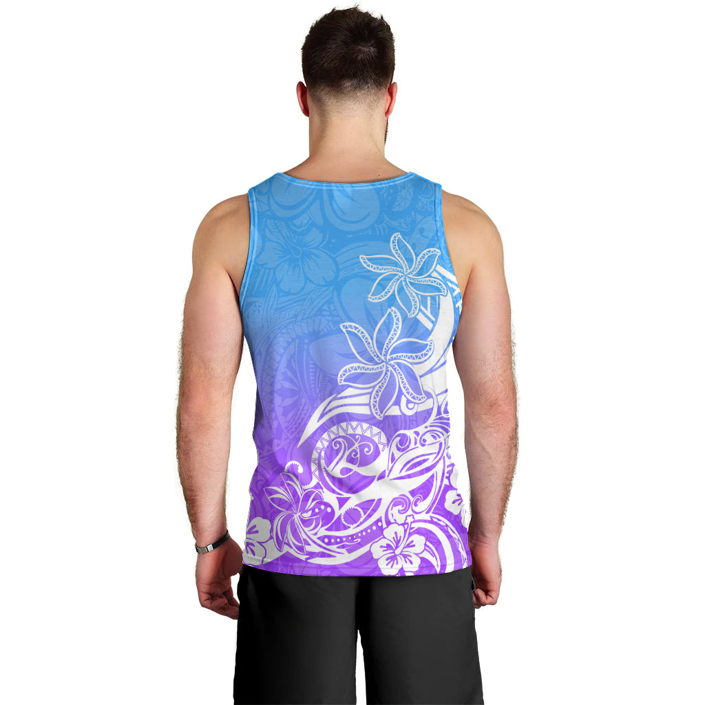 polynesian-sunset-plumeria-men-tank-top-pacific-island-tribal-blue-style