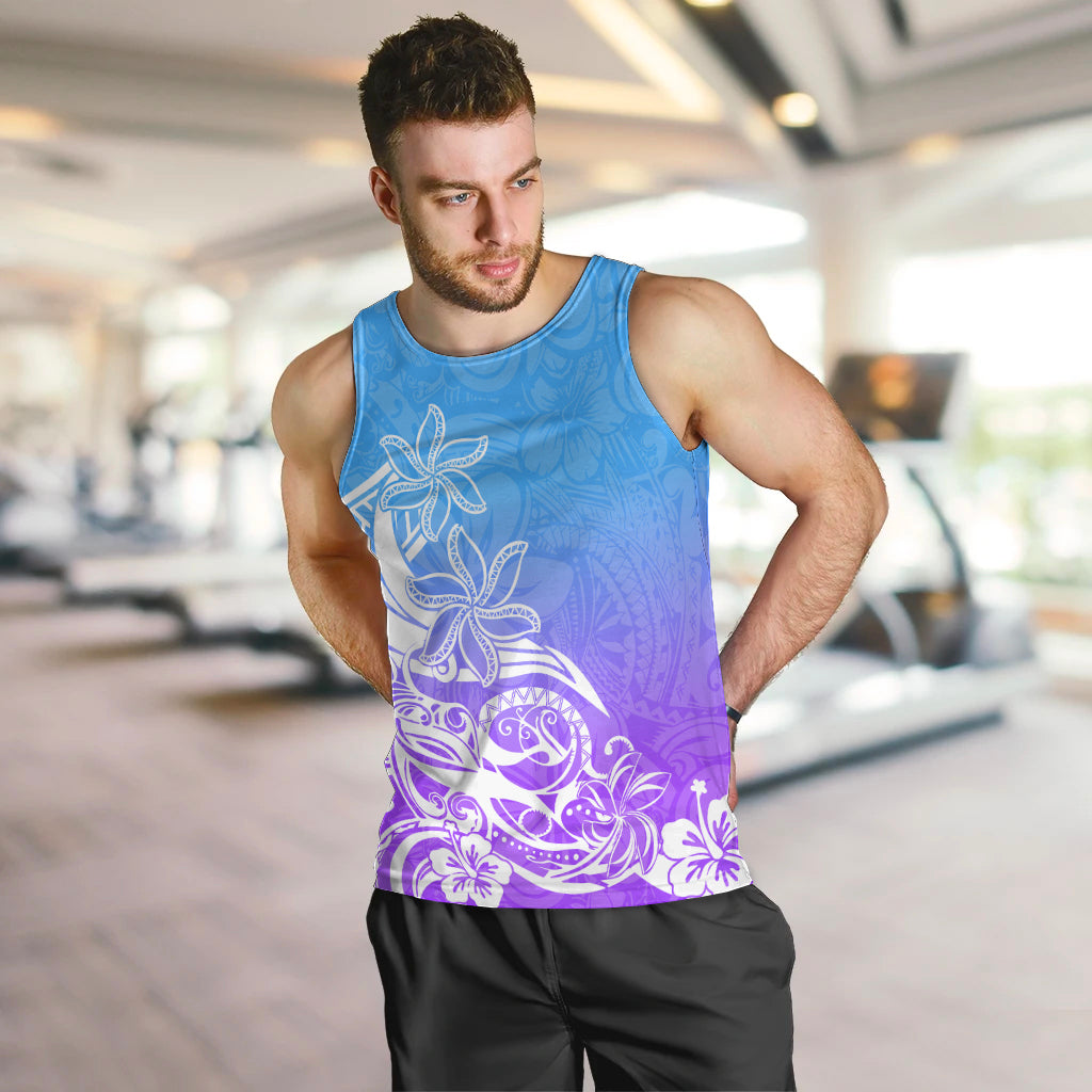 polynesian-sunset-plumeria-men-tank-top-pacific-island-tribal-blue-style