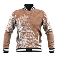 Polynesian Sunset Plumeria Baseball Jacket Pacific Island Tribal Nude Style LT9 - Wonder Print Shop